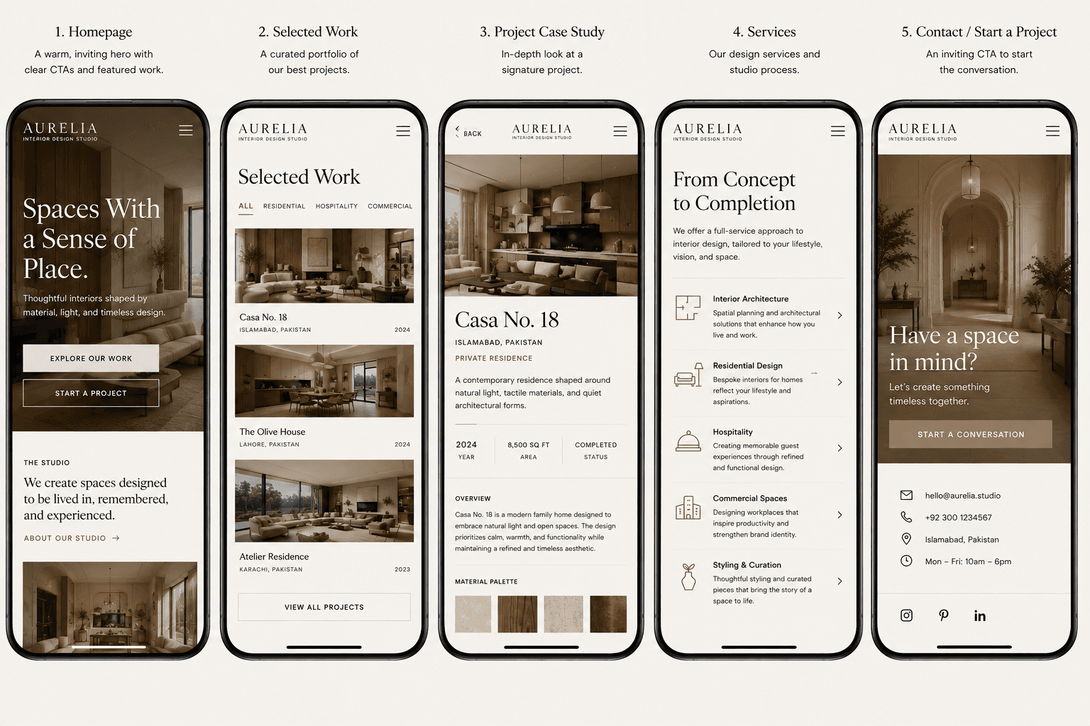 Aurelia mobile experience